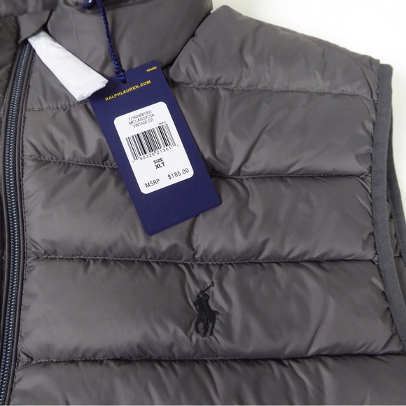 Polo Ralph Lauren Quilted Nylon Puffer Vest w Duck Down NWT - Picture 7 of 7